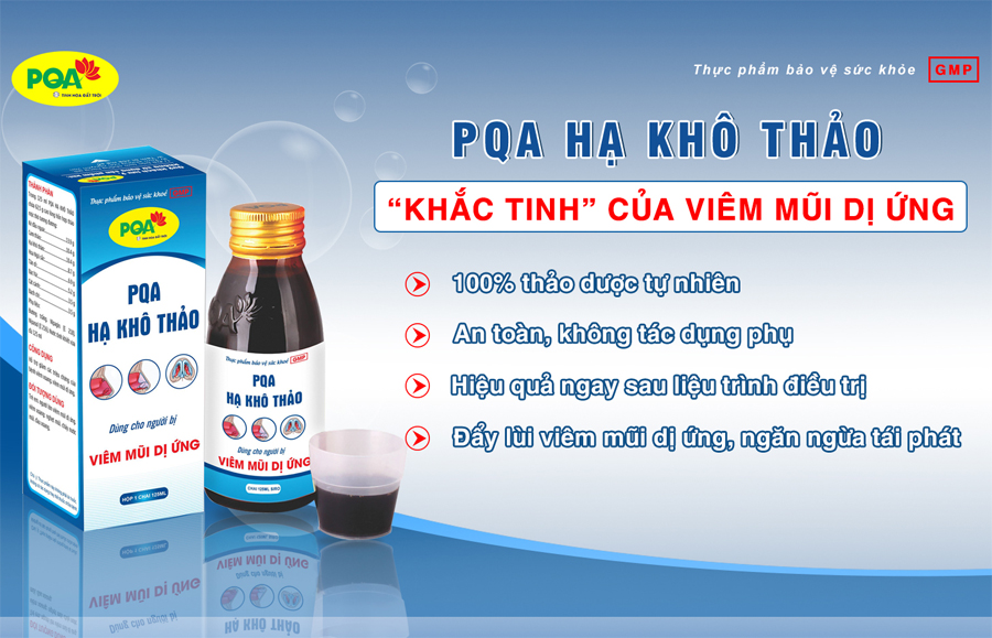 PQA Hạ Khô Thảo - hỗ trợ điều trị viêm xoang, viêm mũi dị ứng