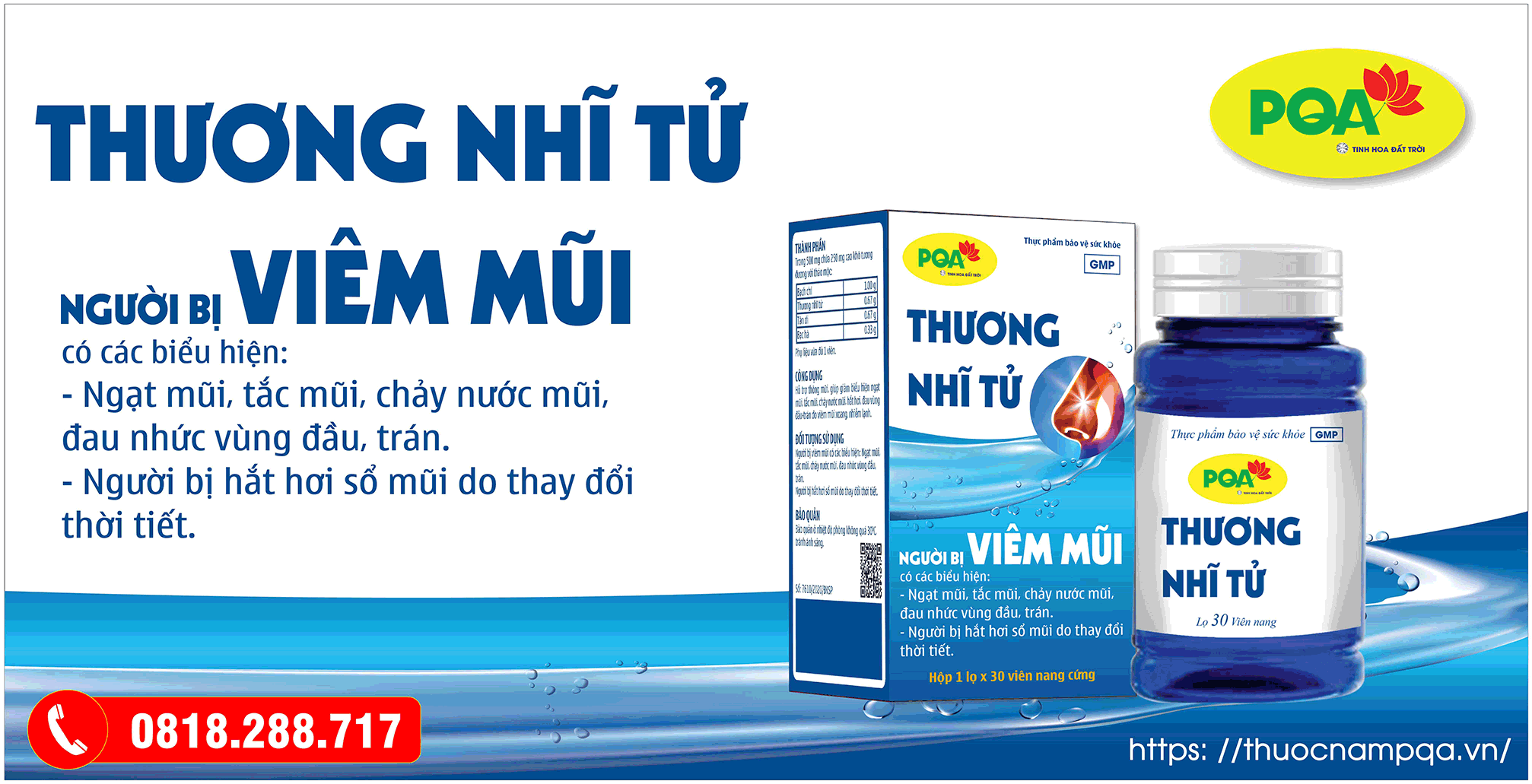 PQA Thương Nhĩ Tử hỗ trợ điều trị loại bỏ “dứt điểm” viêm mũi dị ứng