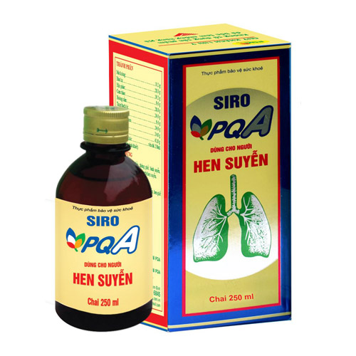 Siro PQA Hen Suyễn – Hỗ trợ điều trị hen phế quản (hen suyễn) bằng thảo dược Đông y