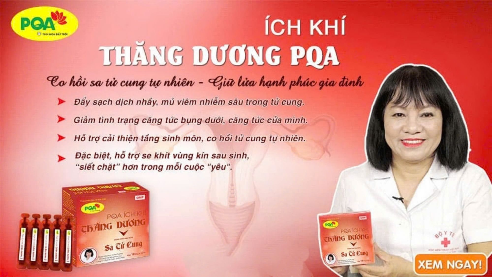 cách trị sa tử cung tại nhà bằng ích khí thăng dương