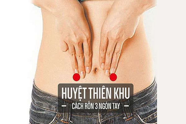 Bấm huyệt Thiên khu chữa táo bón