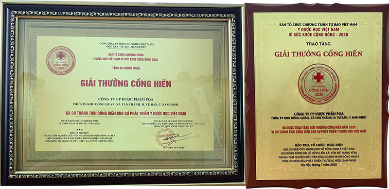 giải thưởng cống hiến pqa
