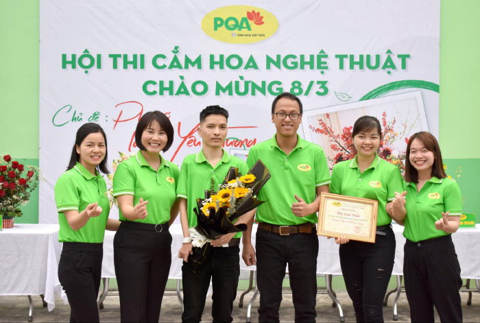 Dược phẩm PQA tổ chức Hội thi Cắm hoa nghệ thuật Chào mừng 8/3