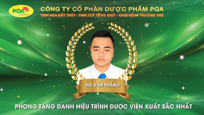 trình dược viên xuất sắc nhất