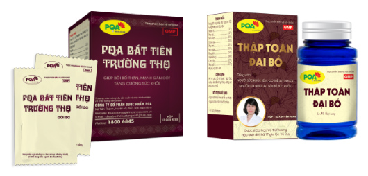 sản phẩm bồi bổ của pqa