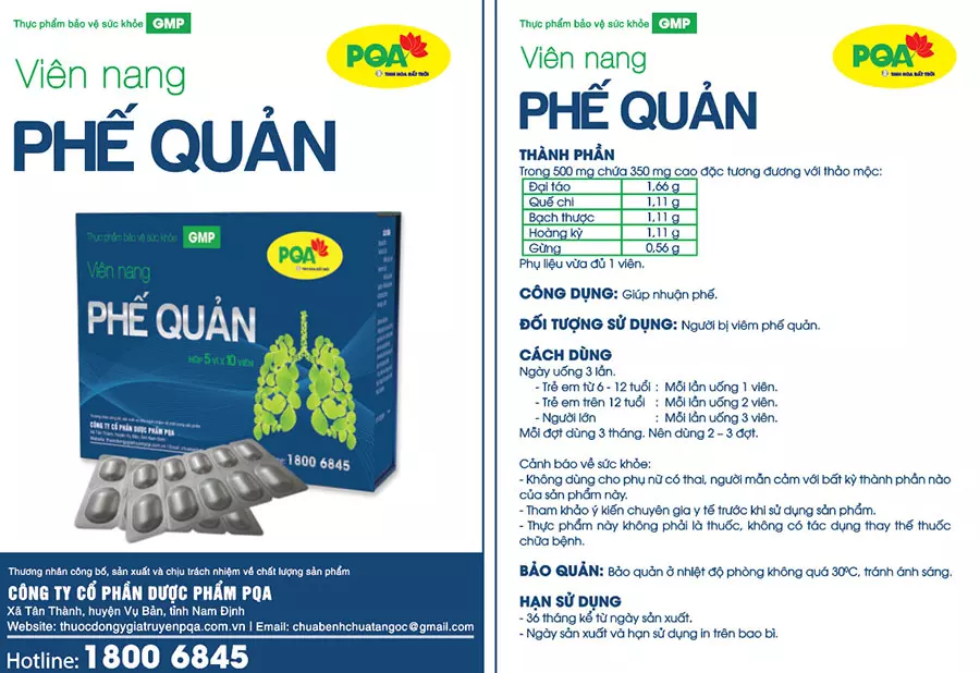PQA Phế Quản (50 viên nang)