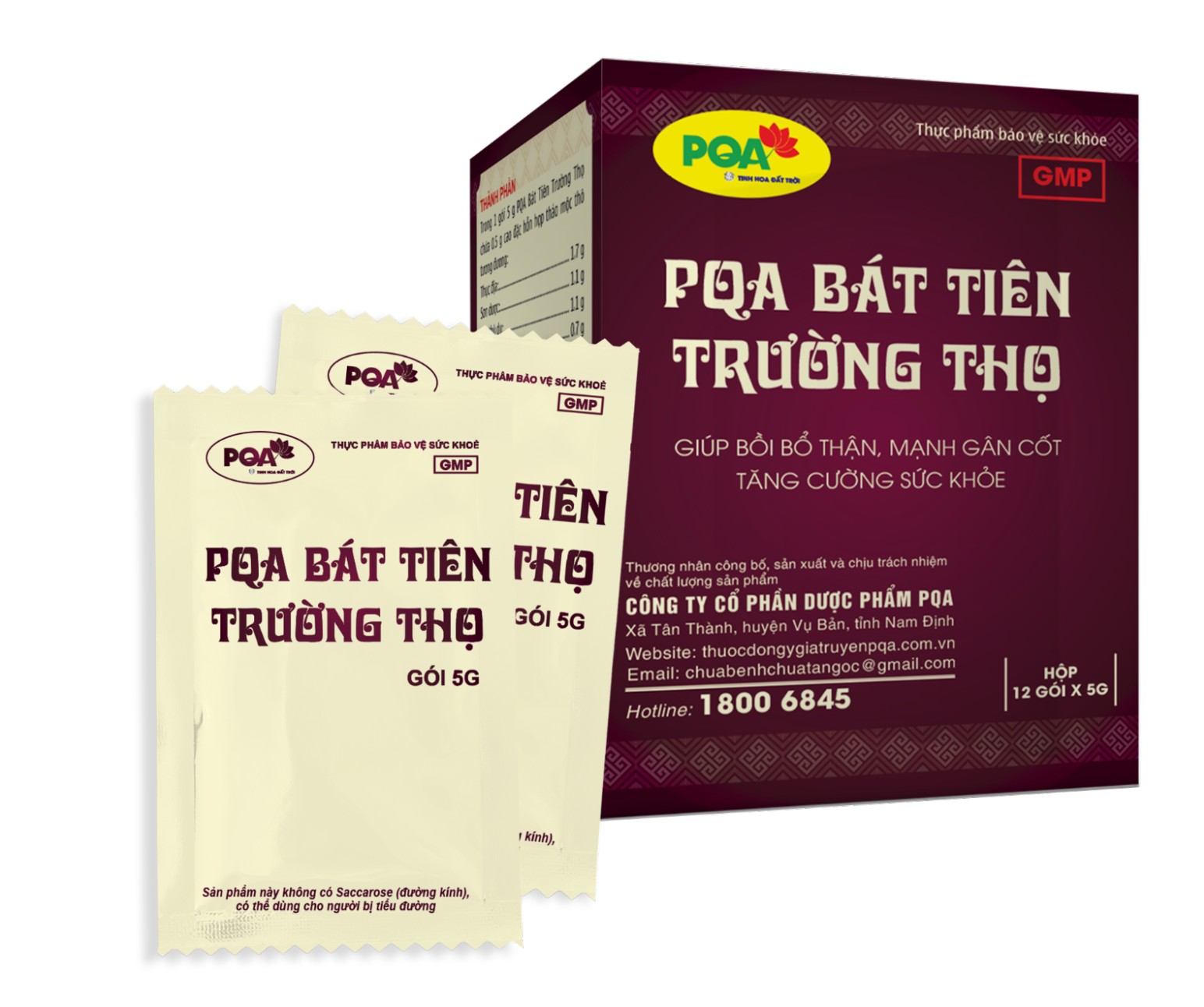 PQA Bát Tiên Trường Thọ (cốm) PQA Bát Tiên Trường Thọ (cốm)