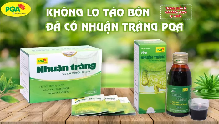 nhuận tràng pqa trị táo bón hiệu quả