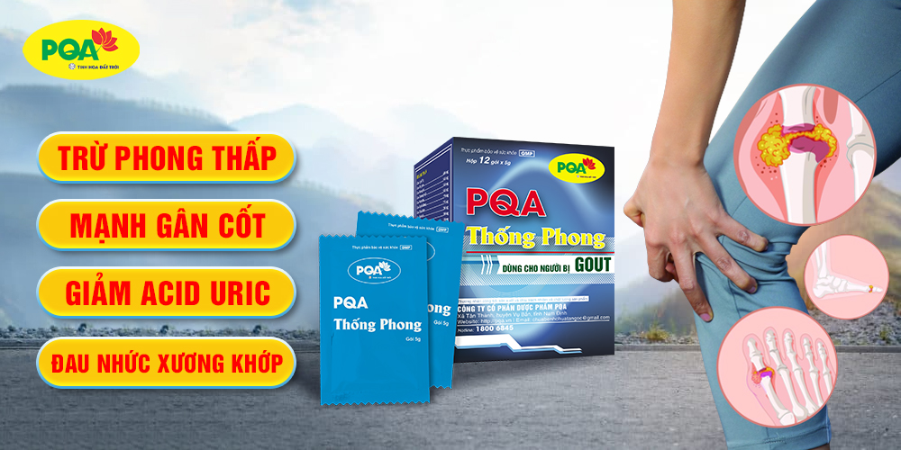 pqa thống phong giải pháp chữa bệnh gout hiệu quả