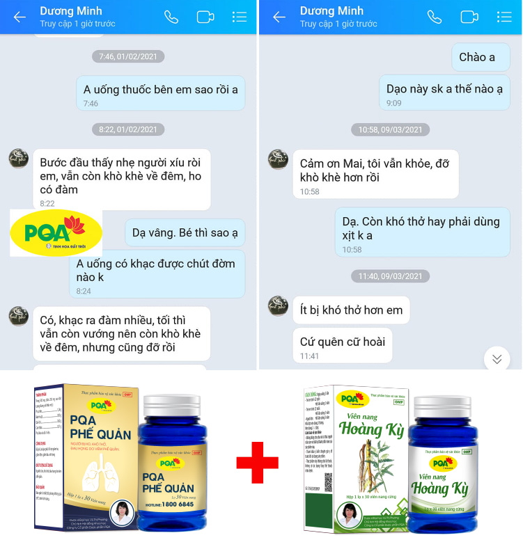 bệnh nhân chữa viêm phế quản