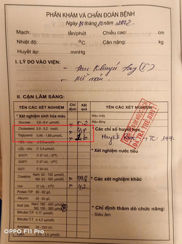 chỉ số ổn định khi bệnh nhân điều trị bằng pqa mỡ máu