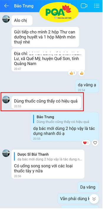 Phản hồi của anh bảo trung