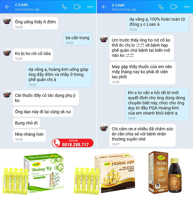 chị loan bị copd