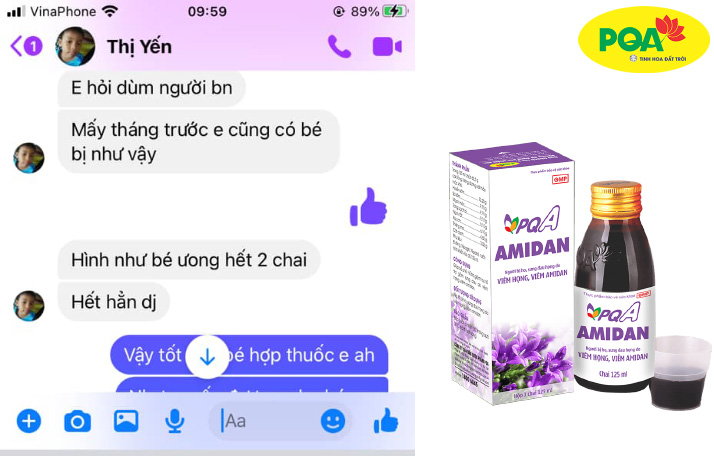 con chị yến đã không còn bị amidan