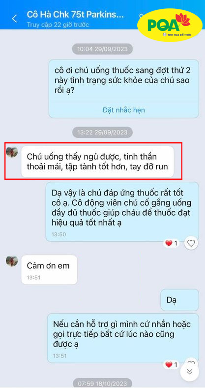 Phản hồi của cô hà