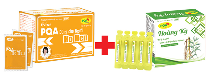 Cốm PQA Ho Hen kết hợp với Hoàng kỳ
