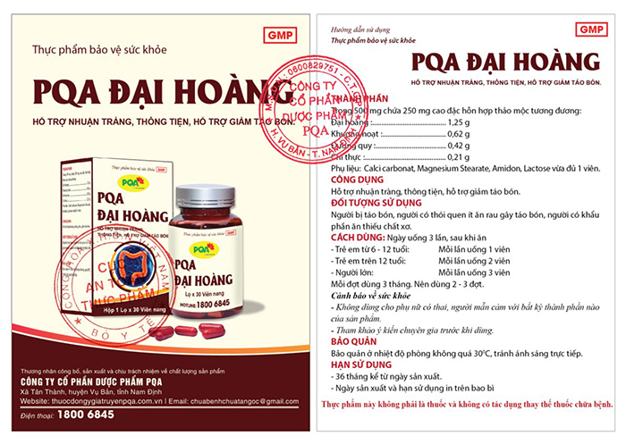 hướng dẫn sử dụng pqa đại hoàng