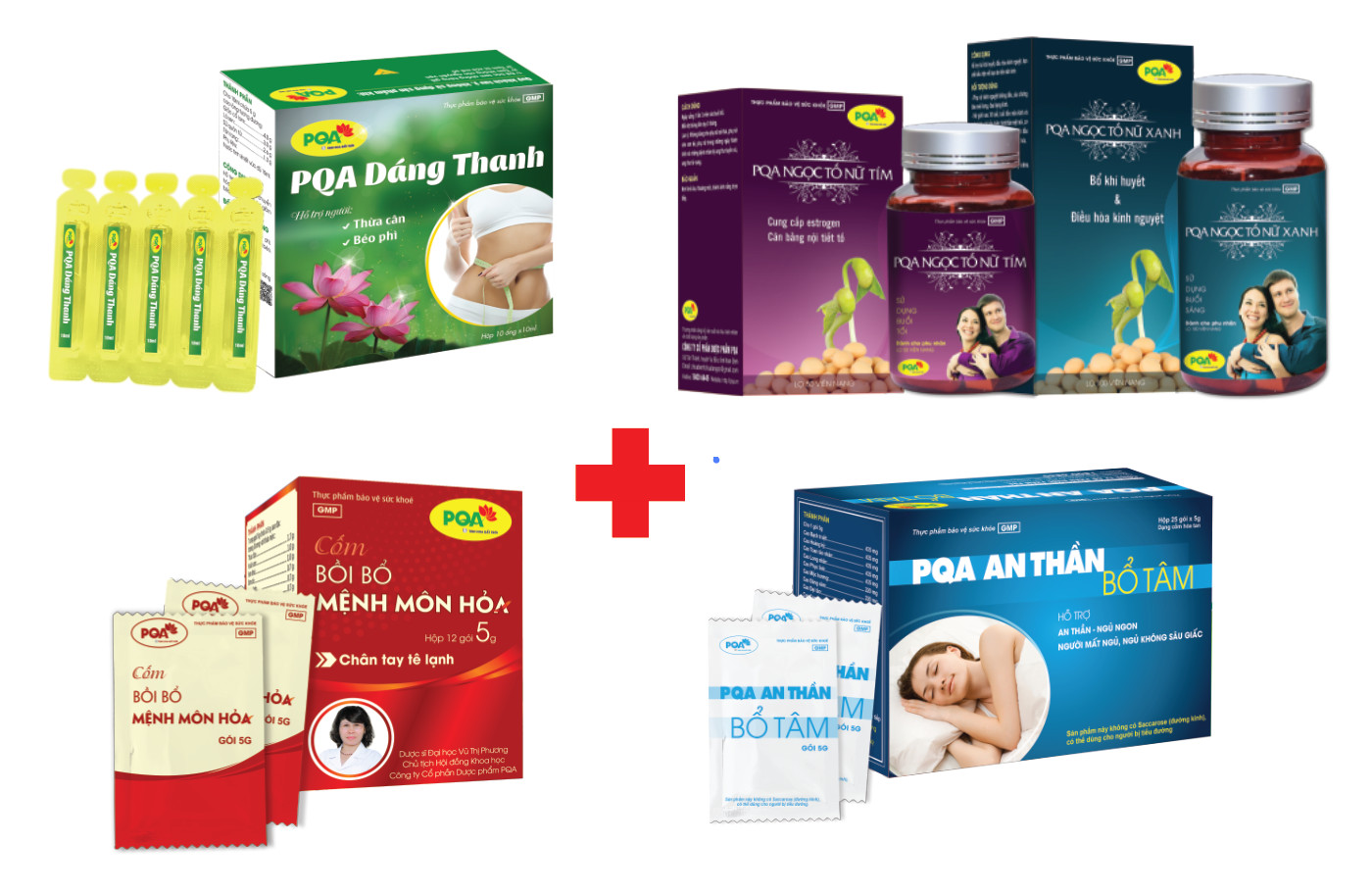 bộ 4 sp kết hợp giảm cân an toàn