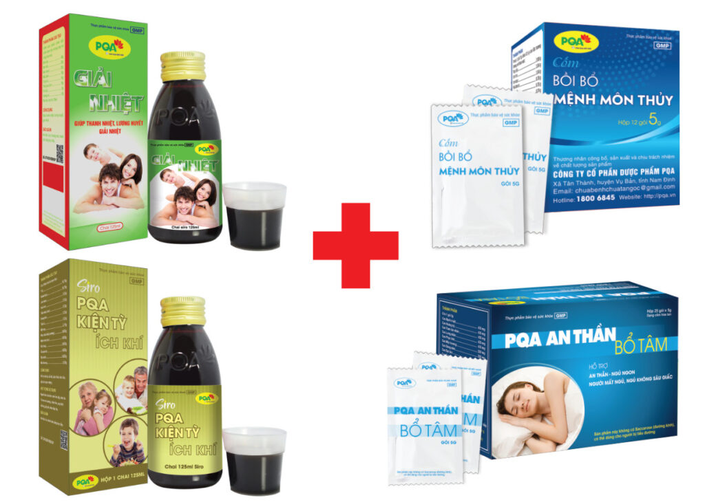 bộ sp kết hợp pqa giải nhiệt
