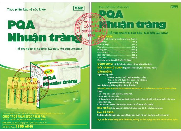 pqa nhuận tràng cao lỏng