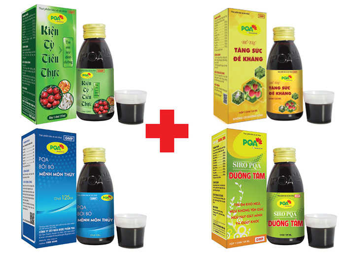 bộ sản phẩm dành cho trẻ em còi xương, suy dinh dưỡng