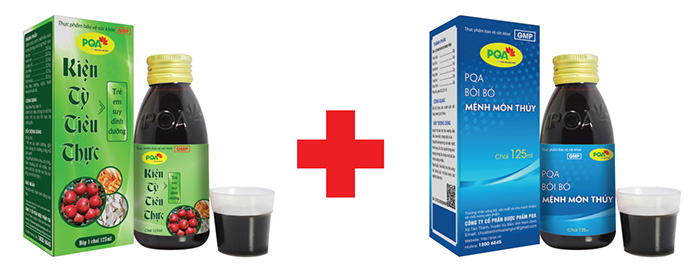 pqa kiện tỳ tiêu thực kết hợp pqa mệnh môn thuỷ
