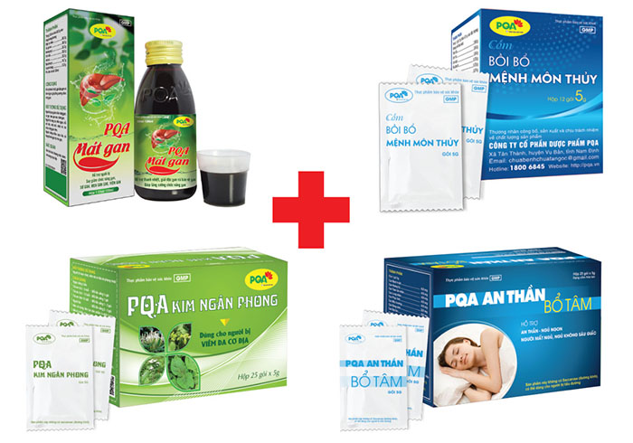 bộ sản phẩm hoàn hảo chữa nóng nhiệt, mề đay, mẩn ngứa