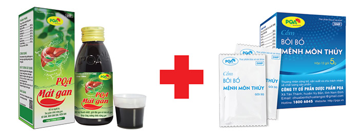 pqa mát gan kết hợp pqa mệnh môn thuỷ