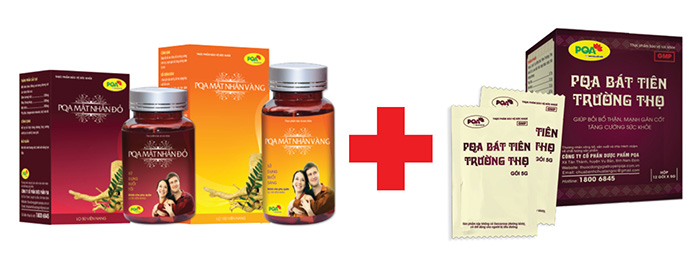 pqa mật nhân kết hợp pqa bát tiên trường thọ