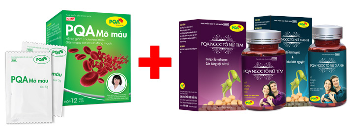pqa mỡ máu kết hợp pqa ngọc tố nữ