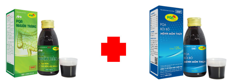 siro pqa nhuận tràng kết hợp pqa mệnh môn thuỷ