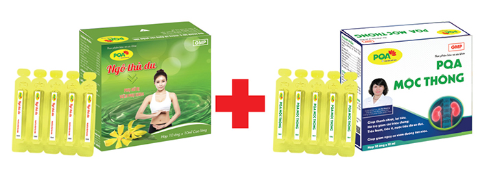pqa ngô thù du kết hợp pqa mộc thông