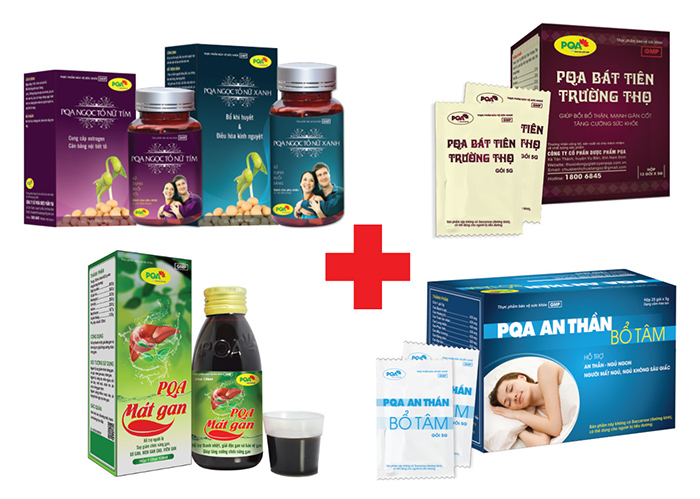 bộ sản phẩm pqa ngọc tố nữ