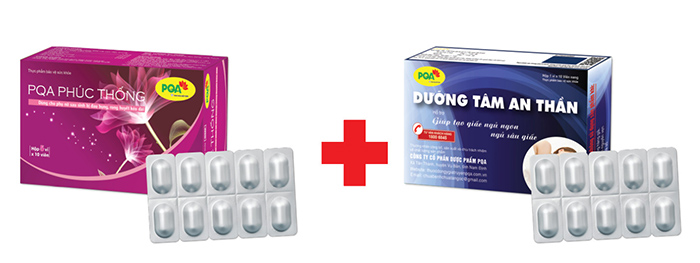 pqa phúc thống kết hợp pqa an thần bổ tâm