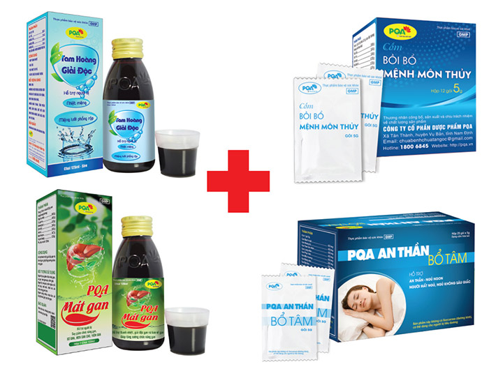 bộ sản phẩm chữa nhiệt miệng hiệu quả