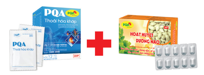 pqa thoái hoá khớp kết hợp pqa hoạt huyết dưỡng não