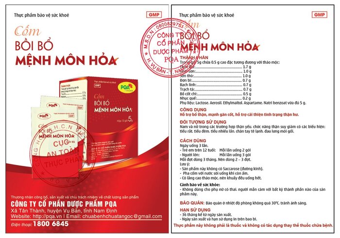 hướng dẫn sử dụng pqa mệnh môn hoả