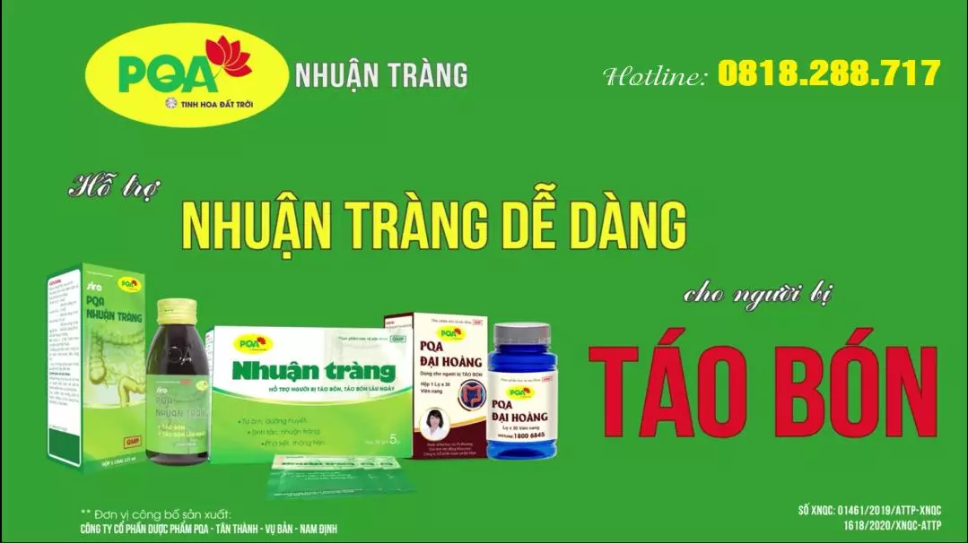PQA Nhuận Tràng - Nhuận Tràng Dễ Dàng, Không Còn Táo Bón